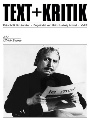 cover image of TEXT + KRITIK 247--Ulrich Becher